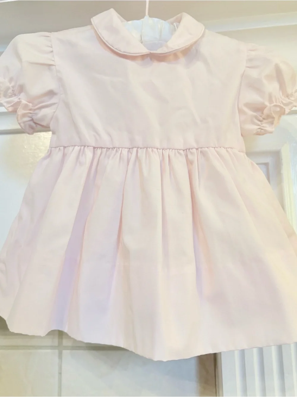 Petit Ami Pale Pink Peter Pan Collar Dress